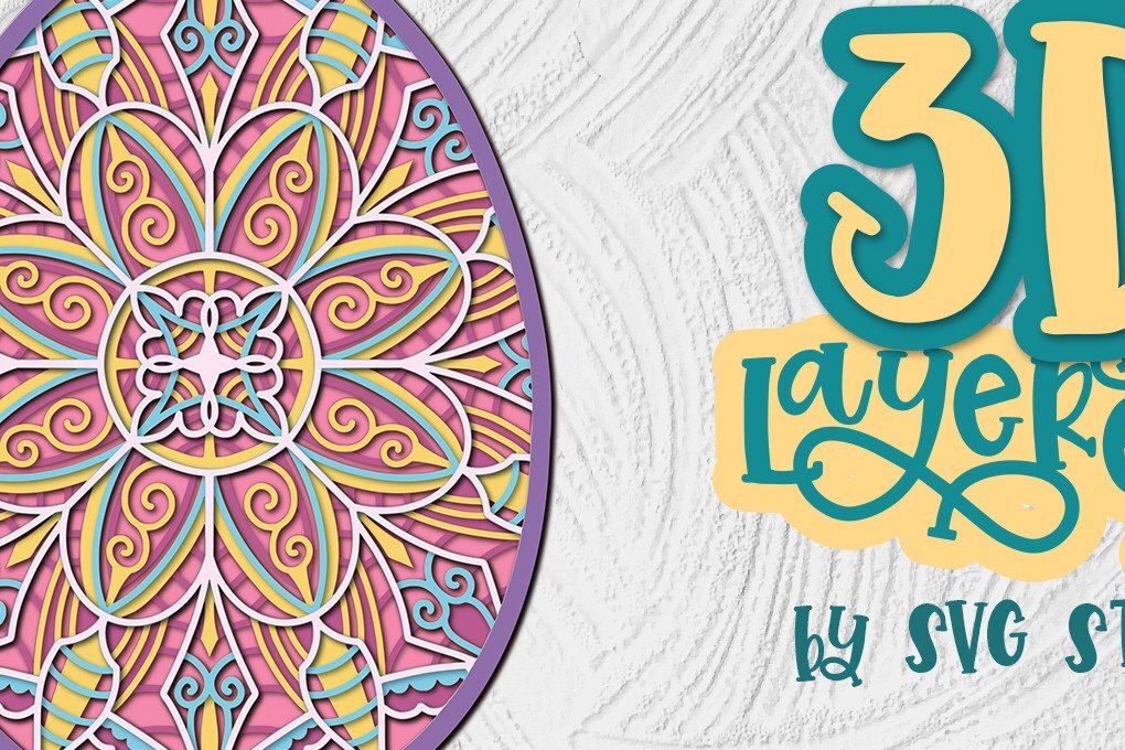 Intra απο ξύλο plywood 3mm-4mm πάχος 3D Layered Πασχαλινό Αυγό 01 Design Δίασταση 30x20 cm INTRAFABR-35766692