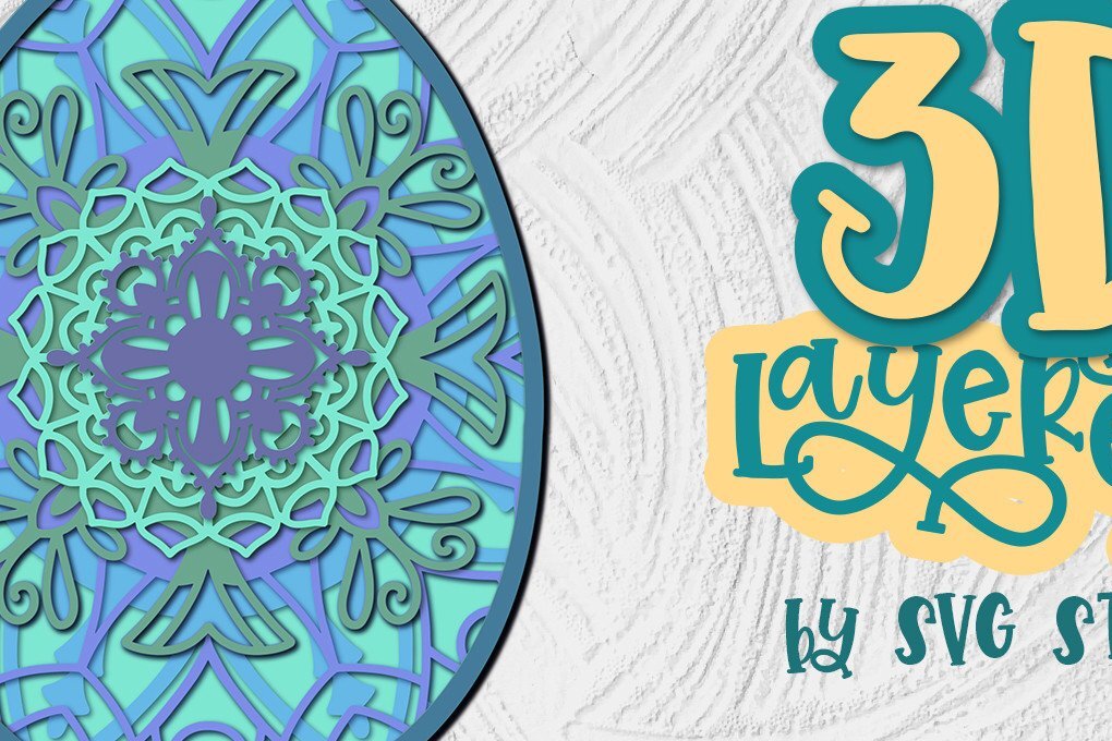 Σετ των 2 Intra απο ξύλο plywood 3mm-4mm πάχος 3D Layered Πασχαλινό Αυγό 02 Design Δίασταση 30x20 cm INTRAFABR-35767493