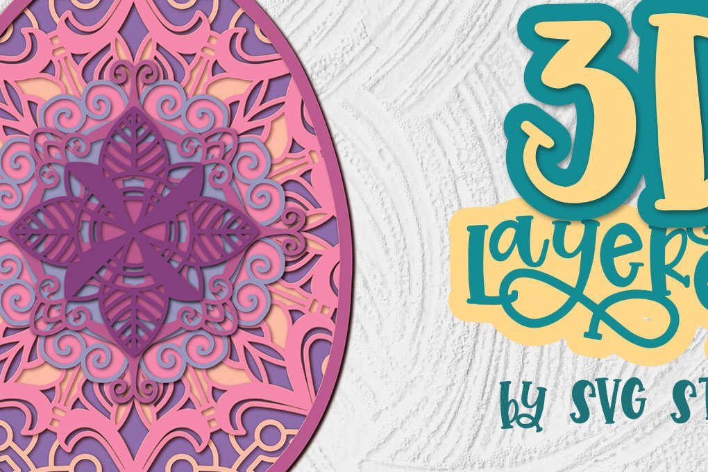 Intra απο ξύλο plywood 3mm-4mm πάχος 3D Layered Πασχαλινό Αυγό 05 Design Δίασταση 30x20 cm INTRAFABR-35767599