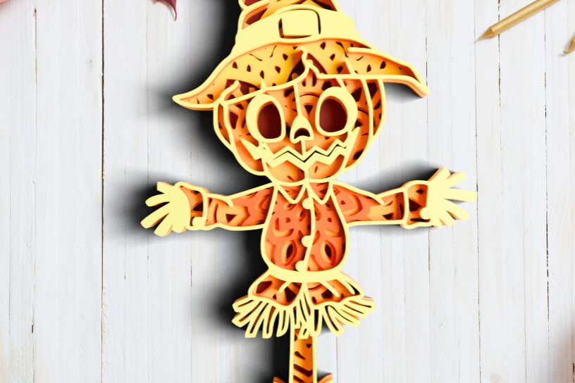 Intra απο ξύλο plywood 3mm-4mm πάχος 3D Layered Halloween Δίασταση 30x30 cm INTRAFABR-76338331