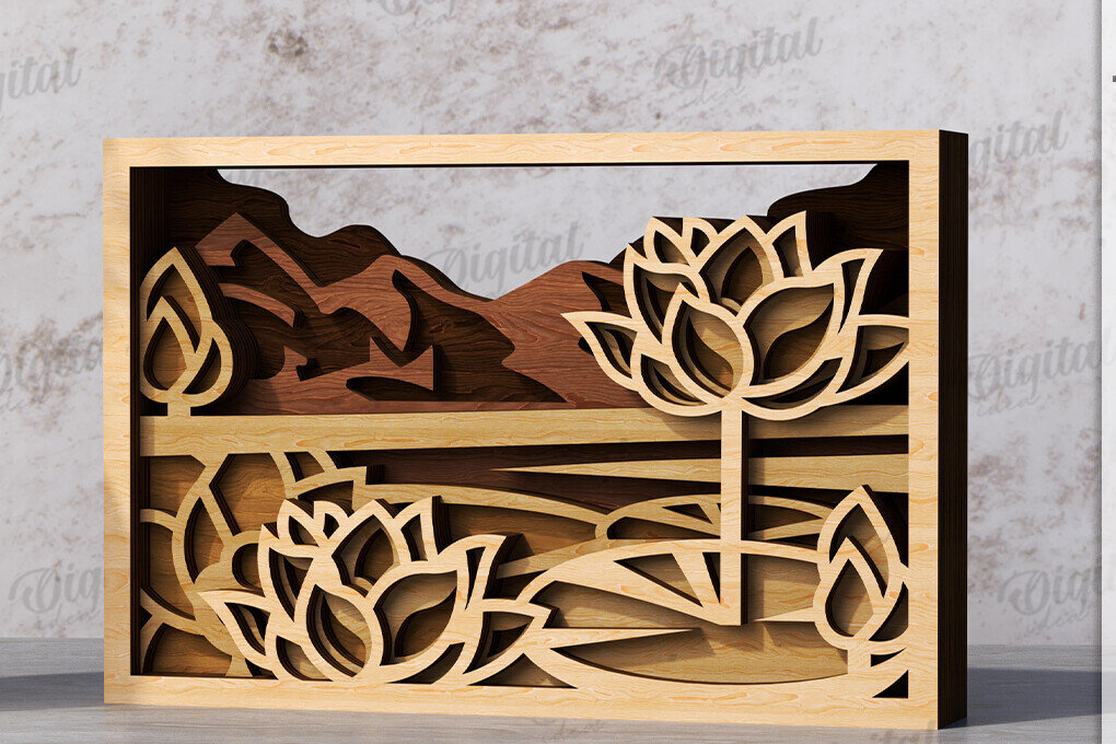 Intra απο ξύλο plywood 3mm-4mm πάχος Διακόσμηση σπιτιού με 3D επίπεδα Δίασταση 30x20 cm INTRAFABR-119973571