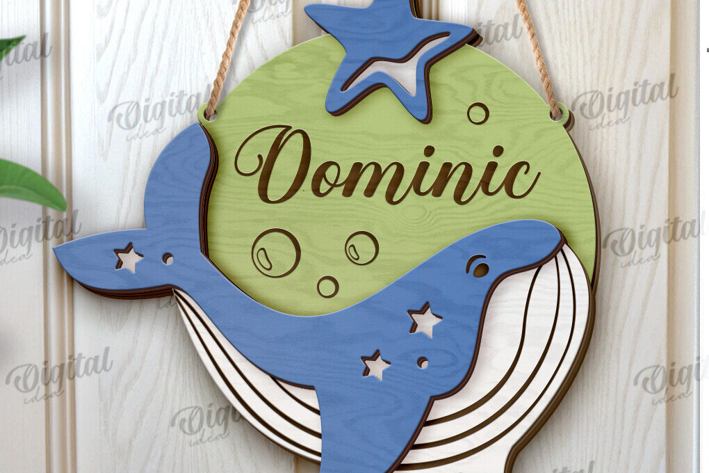 Intra απο ξύλο plywood 3mm-4mm πάχος 3D Επίπεδη πινακίδα παιδικού δωματίου Δίασταση 30x20 cm INTRAFABR-120426705