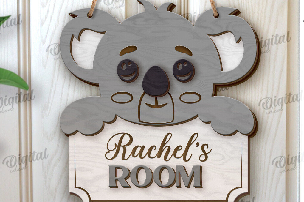 Intra απο ξύλο plywood 3mm-4mm πάχος 3D Επίπεδη πινακίδα παιδικού δωματίου Δίασταση 30x20 cm INTRAFABR-120426514