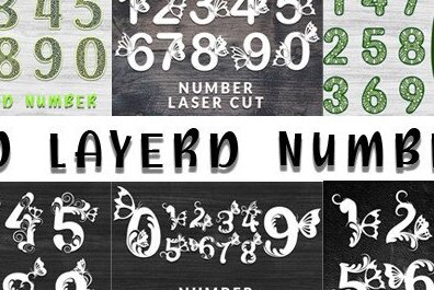 Intra απο ξύλο plywood 3mm-4mm πάχος Δέσμη με 3d Layered Number Δίασταση 30x20 cm INTRAFABR-39242084