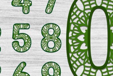 Intra απο ξύλο plywood 3mm-4mm πάχος Τρισδιάστατη κοπή με αριθμούς με λέιζερ Δίασταση 30x20 cm INTRAFABR-36306776