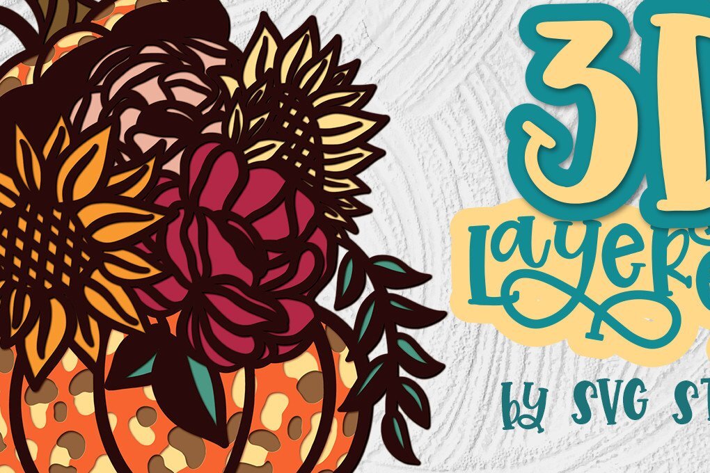 Intra απο ξύλο plywood 3mm-4mm πάχος 3D Layered Pumpkin 02 Thanksgiving Δίασταση 15x15 cm INTRAFABR-35434689