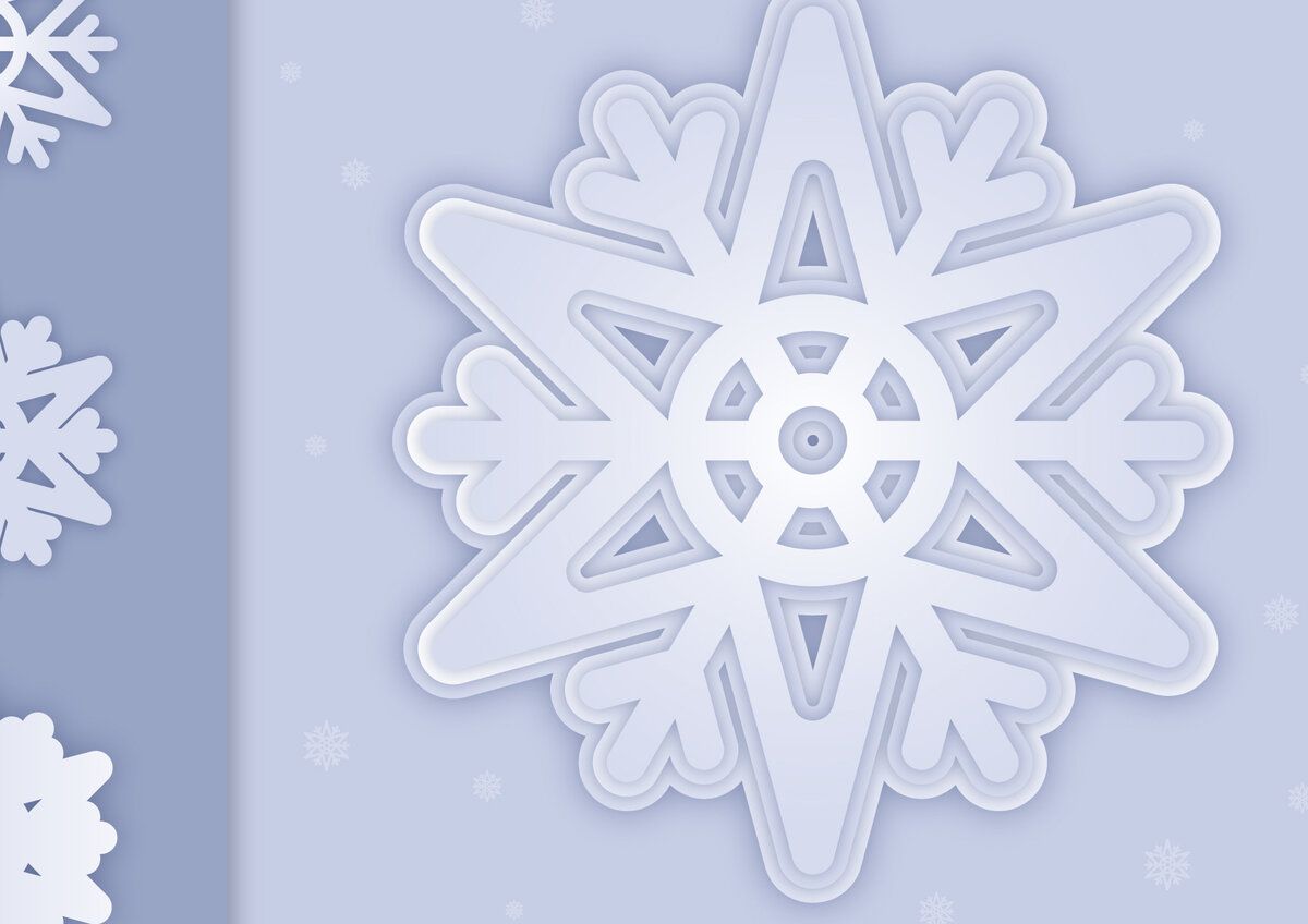 Σετ των 2 Intra απο ξύλο plywood 3mm-4mm πάχος Τρισδιάστατο σχέδιο κρίκου με νιφάδες χιονιού Δίασταση 15x15 cm INTRAFABR-11400278