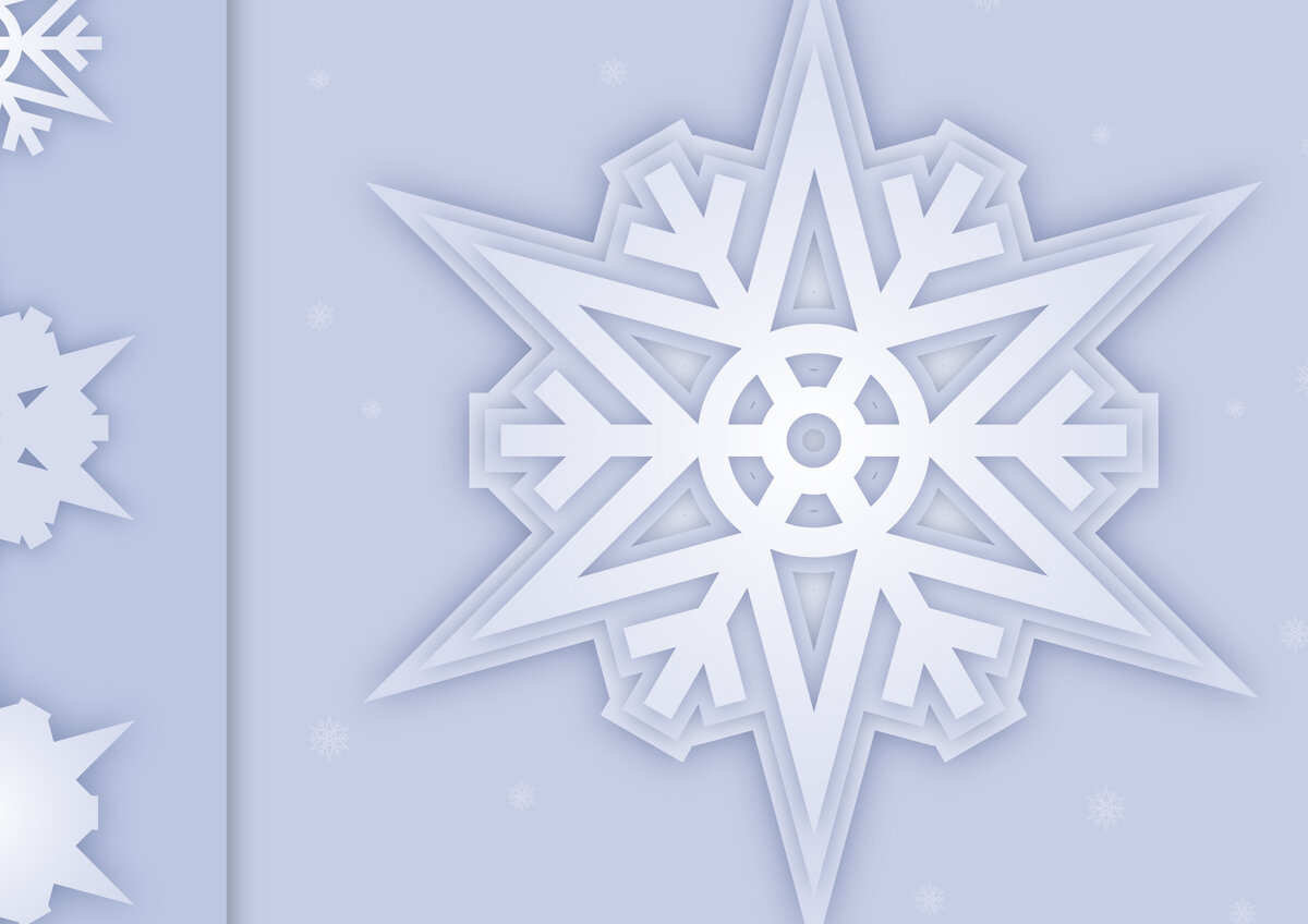 Σετ των 2 Intra απο ξύλο plywood 3mm-4mm πάχος Τρισδιάστατο σχέδιο κρίκου με νιφάδες χιονιού Δίασταση 15x15 cm INTRAFABR-11400330