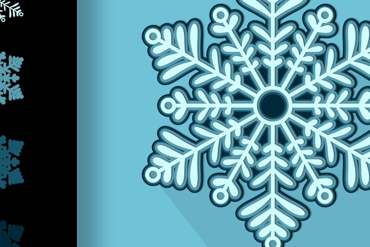 Σετ των 2 Intra απο ξύλο plywood 3mm-4mm πάχος κοπής με λέιζερ με 3D στρώσεις Δίασταση 15x15 cm INTRAFABR-18240053