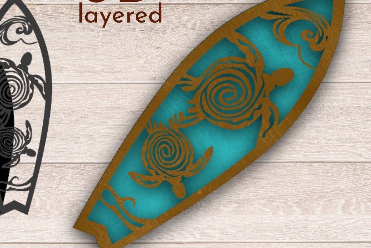 Σετ των 2 Intra απο ξύλο plywood 3mm-4mm πάχος 3D Layered , Flip Flop Zone, Δίασταση 15x15 cm INTRAFABR-34456614