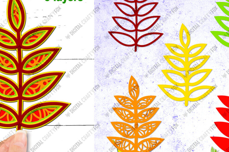 Intra απο ξύλο plywood 3mm-4mm πάχος Τρισδιάστατο φύλλο χαρτιού , Leaf Zentangle Δίασταση 3600x3600 cm INTRAFABR-90584636