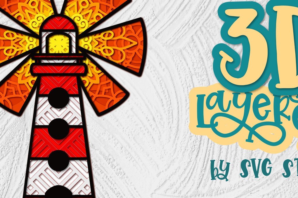 Intra απο ξύλο plywood 3mm-4mm πάχος 3D Light House Layered Nautical Δίασταση 30x20 cm INTRAFABR-35435596