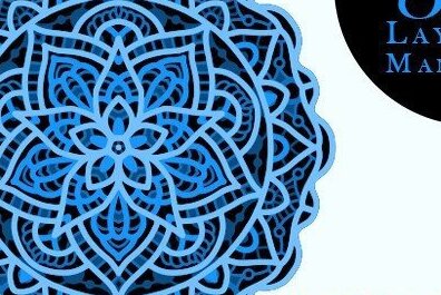 Intra απο ξύλο plywood 3mm-4mm πάχος Τρισδιάστατη ψηφιακή Mandala Δίασταση 30x30 cm INTRAFABR-32513150