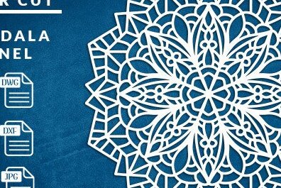 Intra απο ξύλο plywood 3mm-4mm πάχος Τρισδιάστατη Mandala Δίασταση 30x30 cm INTRAFABR-38918878