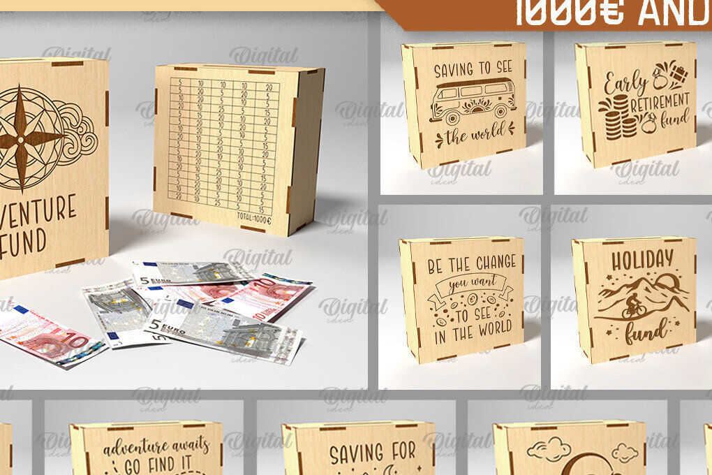 Intra απο ξύλο plywood 3mm-4mm πάχος 3D Money Bank Box Δίασταση 30x20 cm INTRAFABR-89691407
