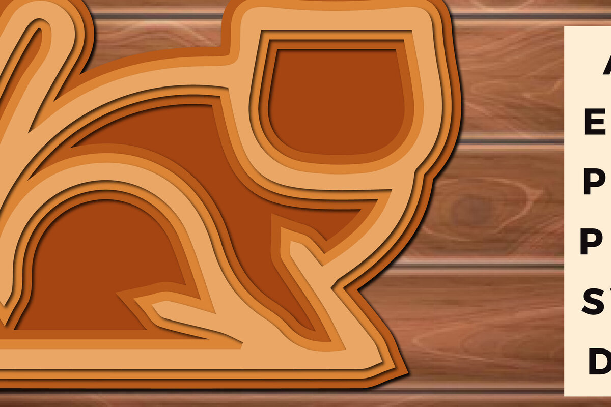 Σετ των 2 Intra απο ξύλο plywood 3mm-4mm πάχος 3D Multi Layer Paper Cut Cat Δίασταση 15x15 cm INTRAFABR-17663240