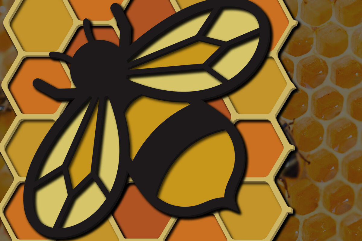 Σετ των 2 Intra απο ξύλο plywood 3mm-4mm πάχος 3d Multi-Layered Bee , Cut Δίασταση 15x15 cm INTRAFABR-25160311