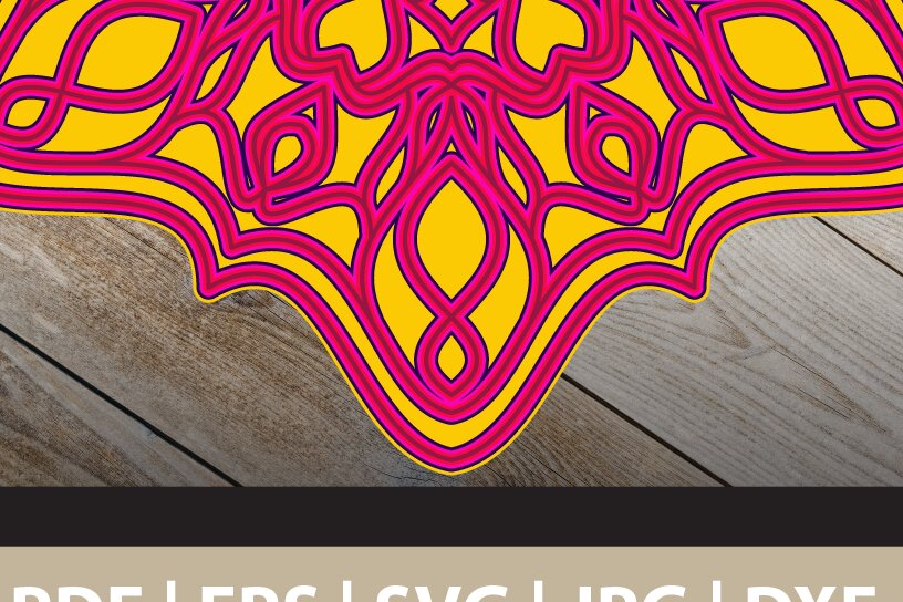 Intra απο ξύλο plywood 3mm-4mm πάχος 3D Multi Layered Mandala Δίασταση 30x30 cm INTRAFABR-25065774