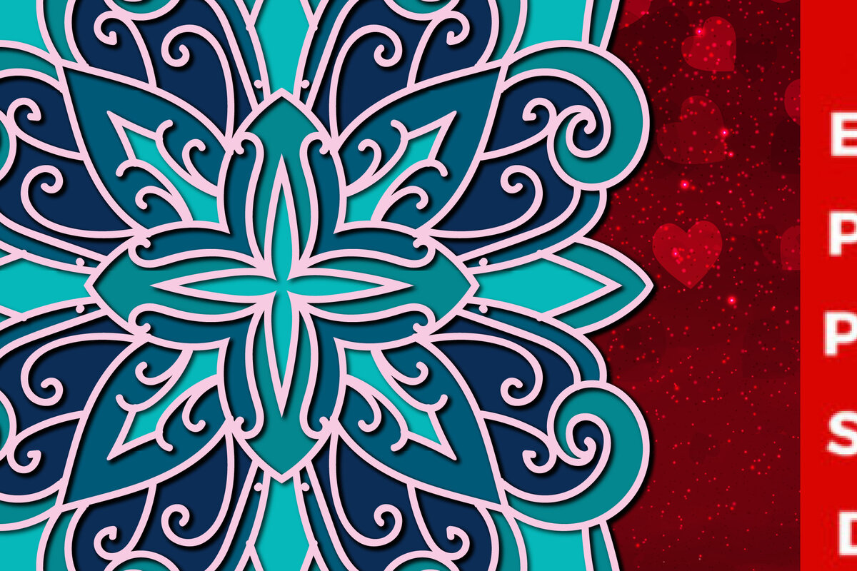 Intra απο ξύλο plywood 3mm-4mm πάχος 3d Πολυεπίπεδο περικοπής Mandala Δίασταση 30x30 cm INTRAFABR-23139160