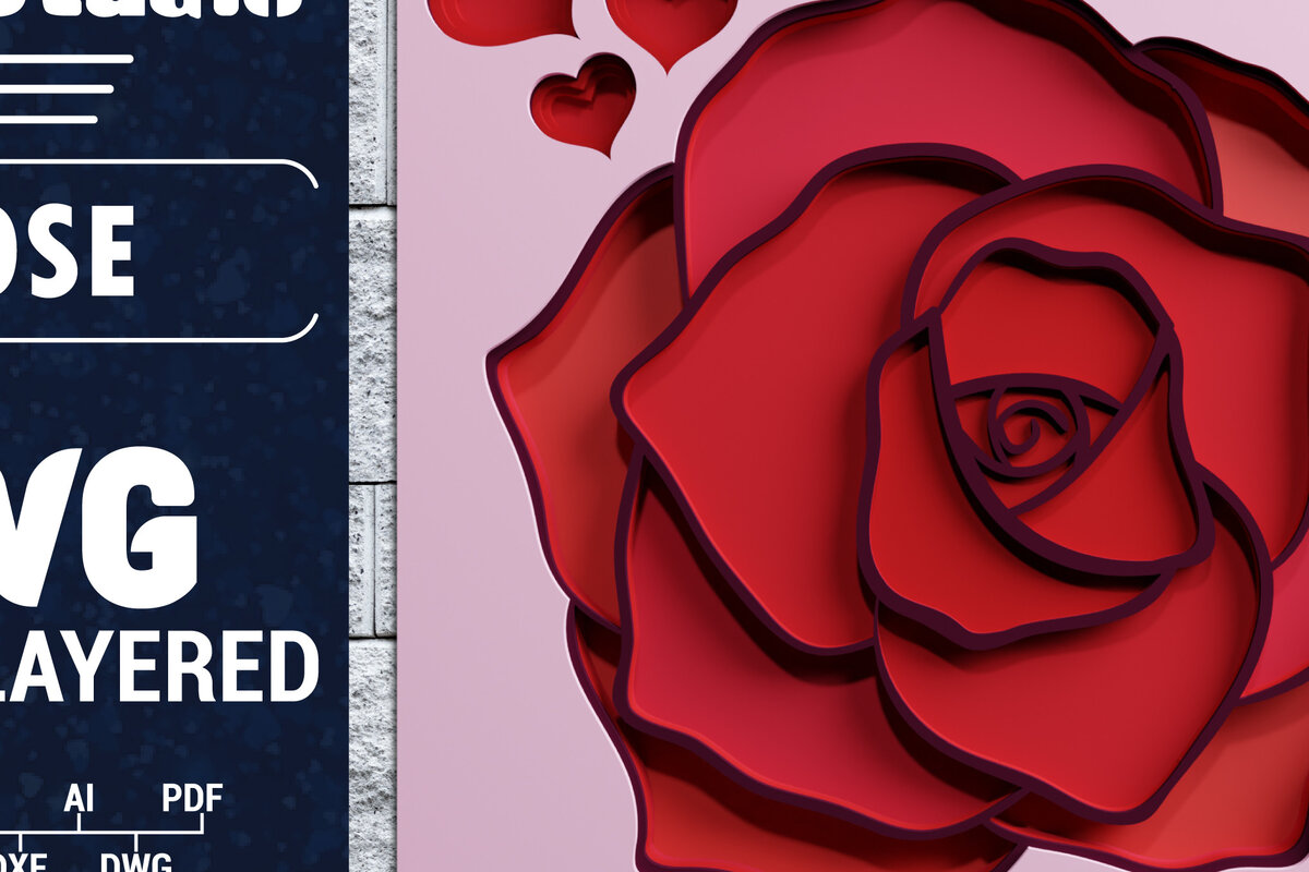 Σετ των 2 Intra απο ξύλο plywood 3mm-4mm πάχος 3d Πολυεπίπεδο ροζ χαρτί κοπής Δίασταση 1200x1200 cm INTRAFABR-69822160