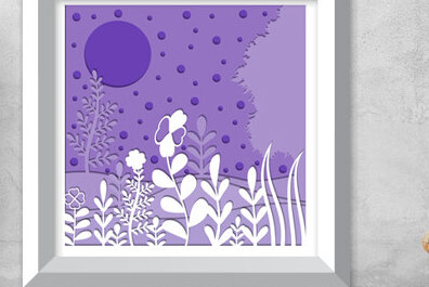 Intra απο ξύλο plywood 3mm-4mm πάχος 3d Nature Shadow Box Δίασταση 25x25 cm INTRAFABR-71063858