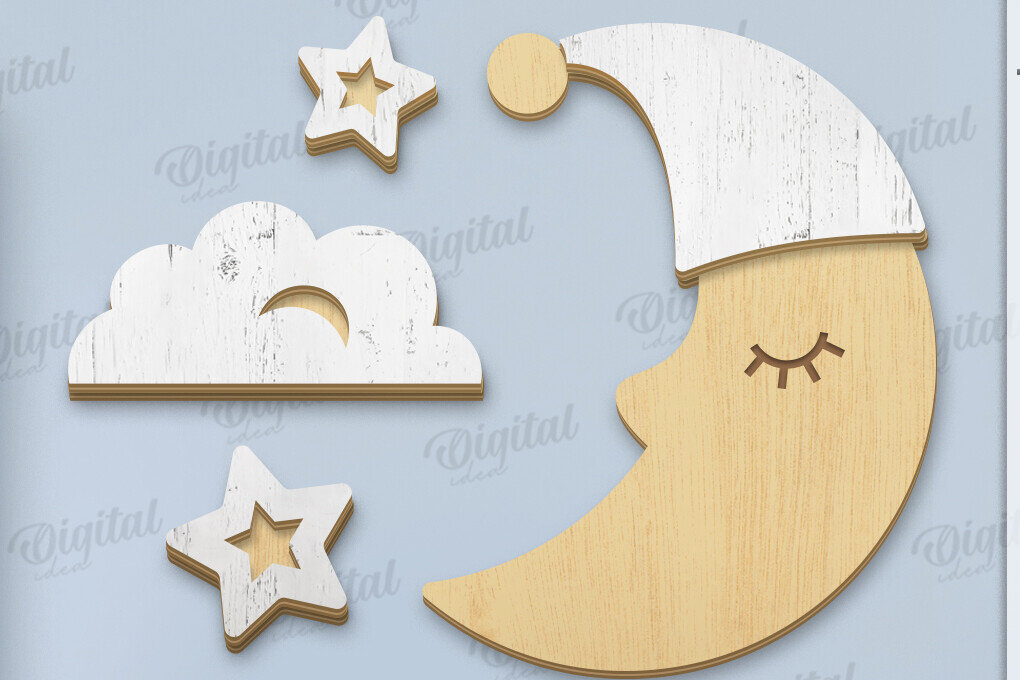 Intra απο ξύλο plywood 3mm-4mm πάχος Τρισδιάστατο διακόσμησης παιδικού σταθμού Δίασταση 30x20 cm INTRAFABR-119263016