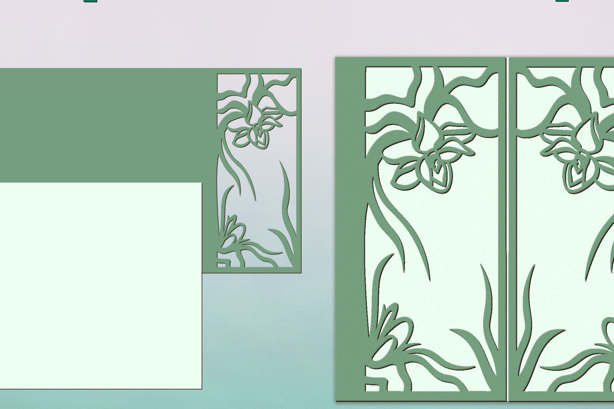 Σετ των 2 Intra απο ξύλο plywood 3mm-4mm πάχος 3D χάρτινο δώρο. Χάρτινος φάκελος πρόσκλησης Δίασταση 10x20 cm INTRAFABR-81730861