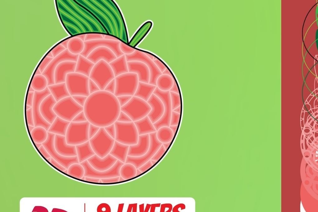 Intra απο ξύλο plywood 3mm-4mm πάχος αποκοπής 3D Peach Δίασταση 30x20 cm INTRAFABR-17904050