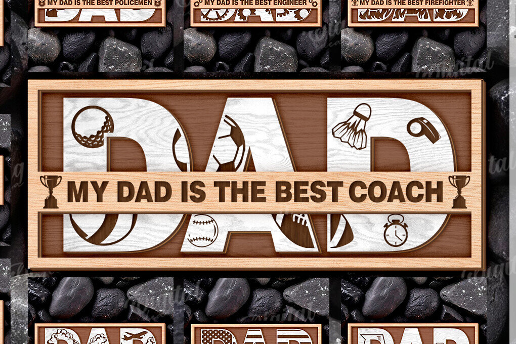 Intra απο ξύλο plywood 3mm-4mm πάχος Τρισδιάστατα εξατομικευμένα δώρα για τον μπαμπά Δίασταση 30x20 cm INTRAFABR-120425174