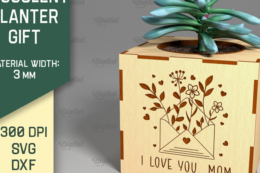 Intra απο ξύλο plywood 3mm-4mm πάχος 3D Plant Stand Δίασταση 30x20 cm INTRAFABR-92129118