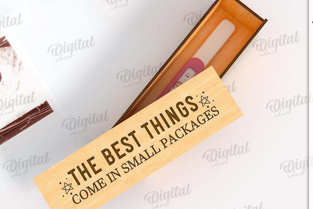 Intra απο ξύλο plywood 3mm-4mm πάχος Τρισδιάστατο κουτί δοκιμής εγκυμοσύνης Δίασταση 30x20 cm INTRAFABR-121592569