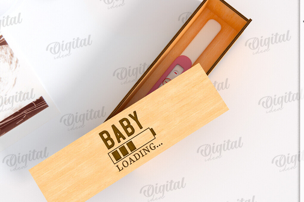 Intra απο ξύλο plywood 3mm-4mm πάχος Τρισδιάστατο κουτί δοκιμής εγκυμοσύνης Δίασταση 30x20 cm INTRAFABR-121592215