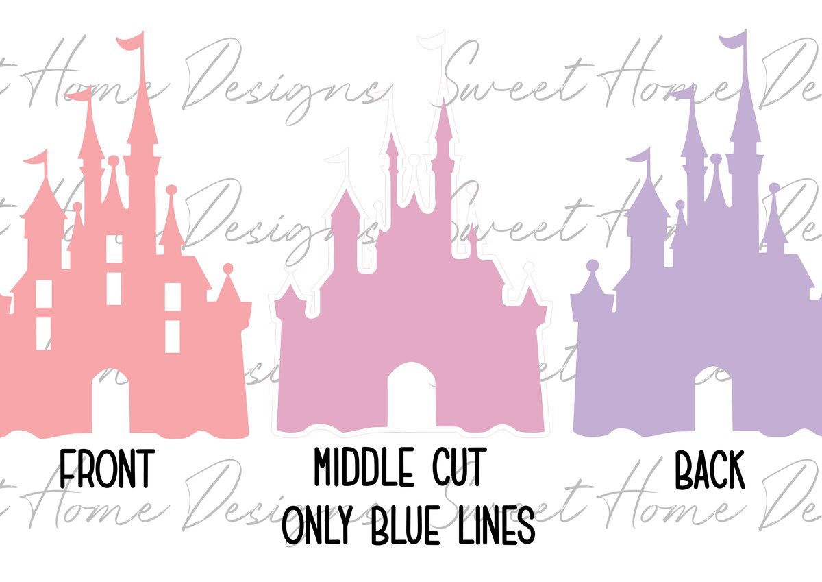 Intra απο ξύλο plywood 3mm-4mm πάχος 3D Πριγκίπισσα Κάστρο Δίασταση 30x20 cm INTRAFABR-89708573