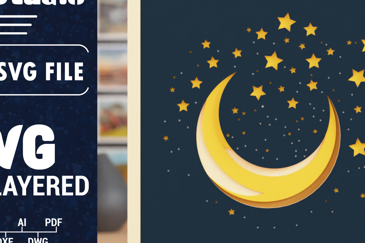 Σετ των 2 Intra απο ξύλο plywood 3mm-4mm πάχος 3D διαστημική πολλαπλών στρώσεων Ramadan Δίασταση 1500x1500 cm INTRAFABR-118346683