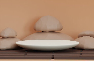 Σετ των 2 Intra απο ξύλο plywood 3mm-4mm πάχος Τρισδιάστατη απόδοση μισής σφαίρας με στοίβα S Δίασταση 15x15 cm INTRAFABR-58966800