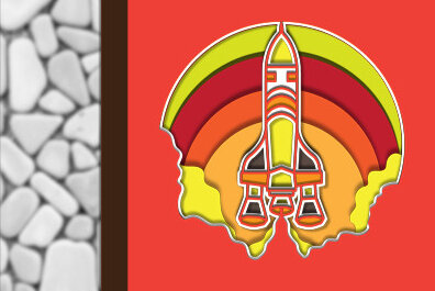 Σετ των 2 Intra απο ξύλο plywood 3mm-4mm πάχος 3d Rocket Launch Shadow Box Δίασταση 25x25 cm INTRAFABR-57618731