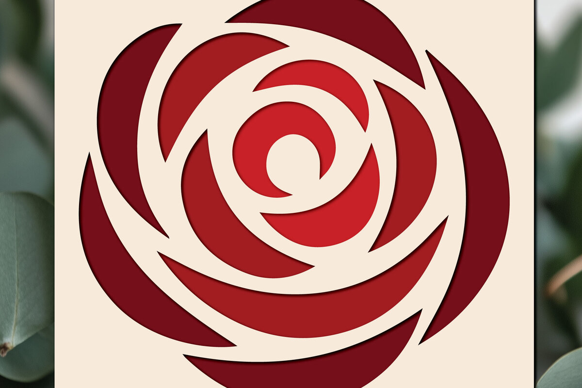 Σετ των 3 Intra απο ξύλο plywood 3mm-4mm πάχος 3D Rose Paper Cut Cut Δίασταση 4x4 cm INTRAFABR-117769912