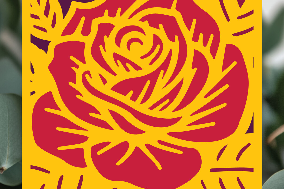 Σετ των 3 Intra απο ξύλο plywood 3mm-4mm πάχος 3D Rose Paper Cut Cut Δίασταση 4x4 cm INTRAFABR-117770080