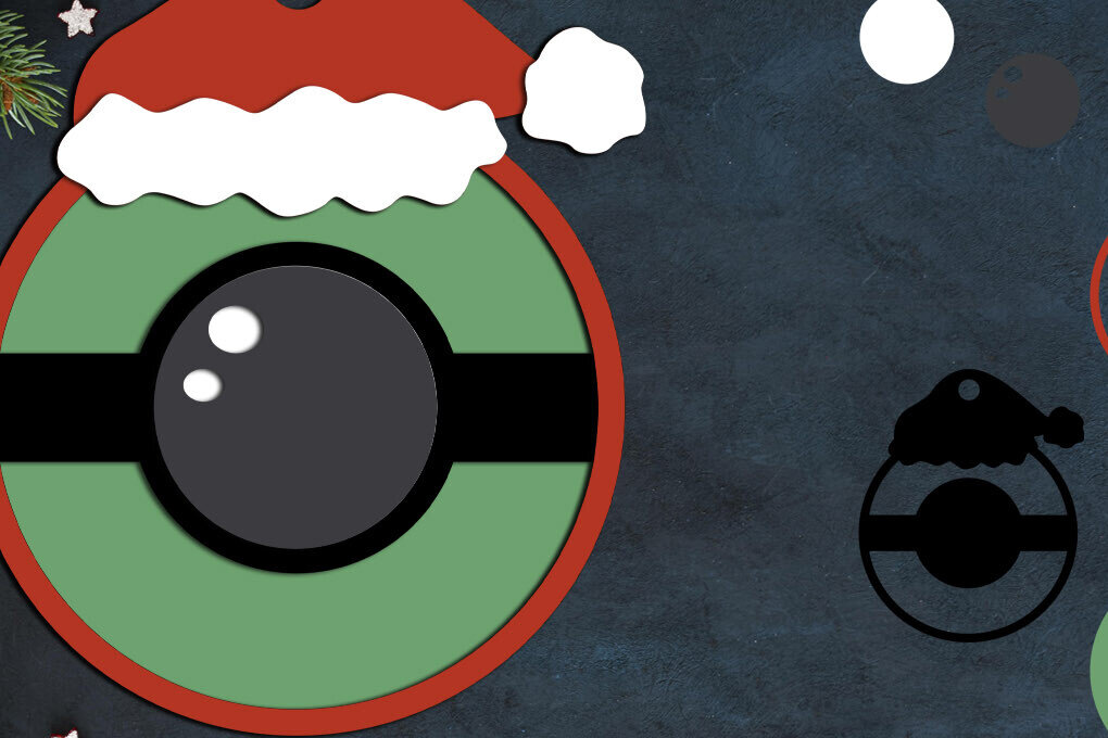 Σετ των 3 Intra απο ξύλο plywood 3mm-4mm πάχος 3D Santa Cam, Χριστουγεννιάτικη διακόσμηση Δίασταση 8x8 cm INTRAFABR-82270125