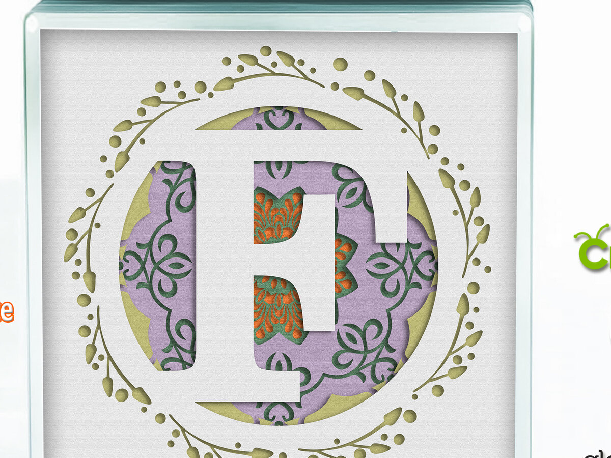 Σετ των 3 Intra απο ξύλο plywood 3mm-4mm πάχος 3D Shadow Box το Letter F Δίασταση 8x8 cm INTRAFABR-57437907