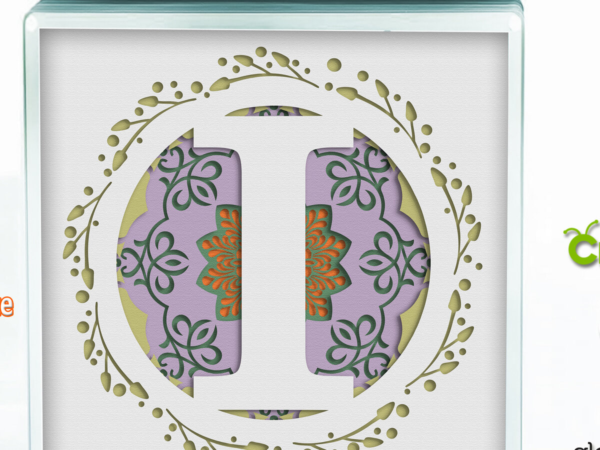 Σετ των 3 Intra απο ξύλο plywood 3mm-4mm πάχος 3D Shadow Box the Letter I File Δίασταση 8x8 cm INTRAFABR-57438468