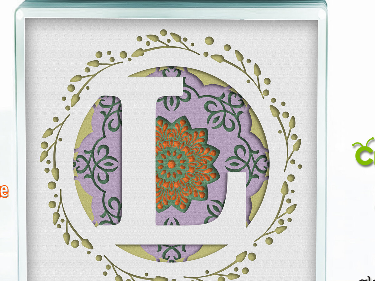 Σετ των 3 Intra απο ξύλο plywood 3mm-4mm πάχος 3D Shadow Box το Letter L Δίασταση 8x8 cm INTRAFABR-57438851