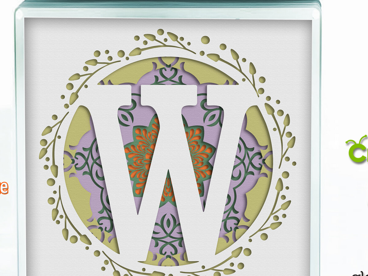 Σετ των 3 Intra απο ξύλο plywood 3mm-4mm πάχος 3D Shadow Box το Letter W Δίασταση 8x8 cm INTRAFABR-57440687