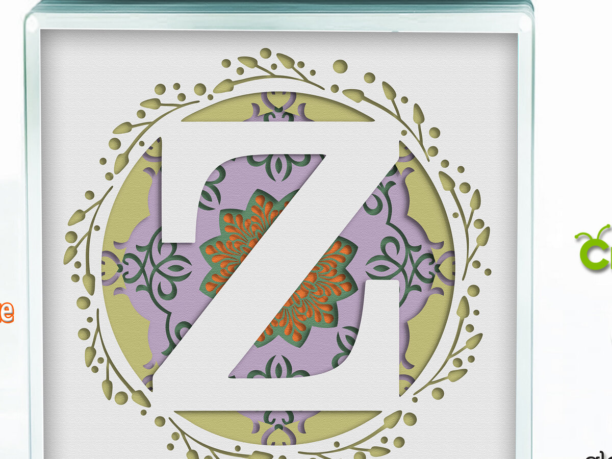 Σετ των 3 Intra απο ξύλο plywood 3mm-4mm πάχος 3D Shadow Box το Letter Z Δίασταση 8x8 cm INTRAFABR-57441036