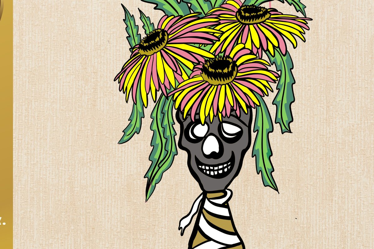 Intra απο ξύλο plywood 3mm-4mm πάχος τρισδιάστατο βάζο λουλουδιών κρανίου Δίασταση 2400x3000 cm INTRAFABR-77318961