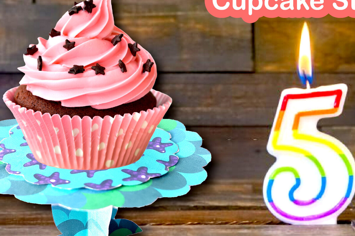 Σετ των 2 Intra απο ξύλο plywood 3mm-4mm πάχος Τρισδιάστατη μικρή βάση για cupcake γενεθλίων Δίασταση 15x15 cm INTRAFABR-25513601