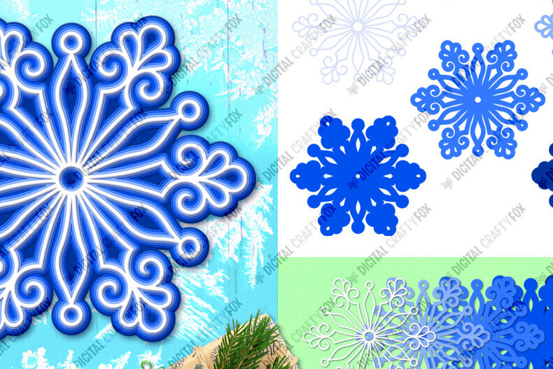 Intra απο ξύλο plywood 3mm-4mm πάχος 3D Snowflake Papercut , 3D Χριστούγεννα Δίασταση 864x864 cm INTRAFABR-80608936