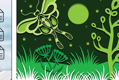 Σετ των 2 Intra απο ξύλο plywood 3mm-4mm πάχος 3d Spring Shadow Box Δίασταση 25x25 cm INTRAFABR-59289744