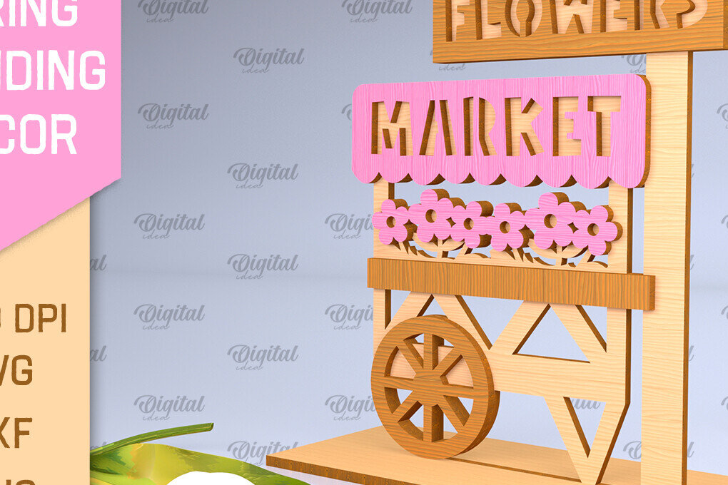 Intra απο ξύλο plywood 3mm-4mm πάχος τρισδιάστατη όρθια διακόσμηση με ελατήριο Δίασταση 30x20 cm INTRAFABR-93645200