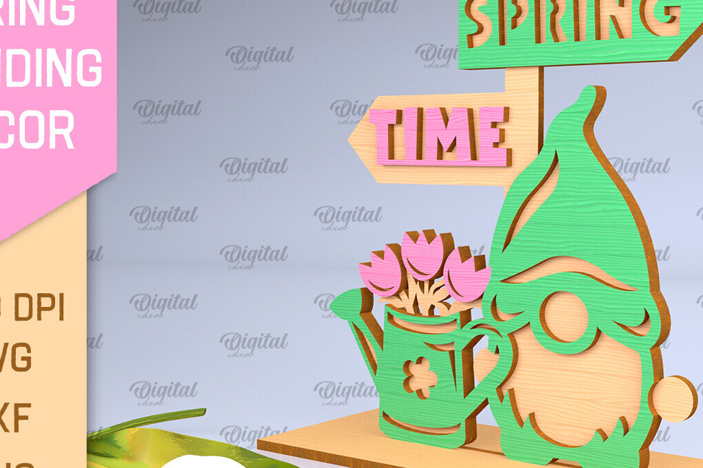 Σετ των 2 Intra απο ξύλο plywood 3mm-4mm πάχος τρισδιάστατη όρθια διακόσμηση με ελατήριο Δίασταση 30x20 cm INTRAFABR-93773877